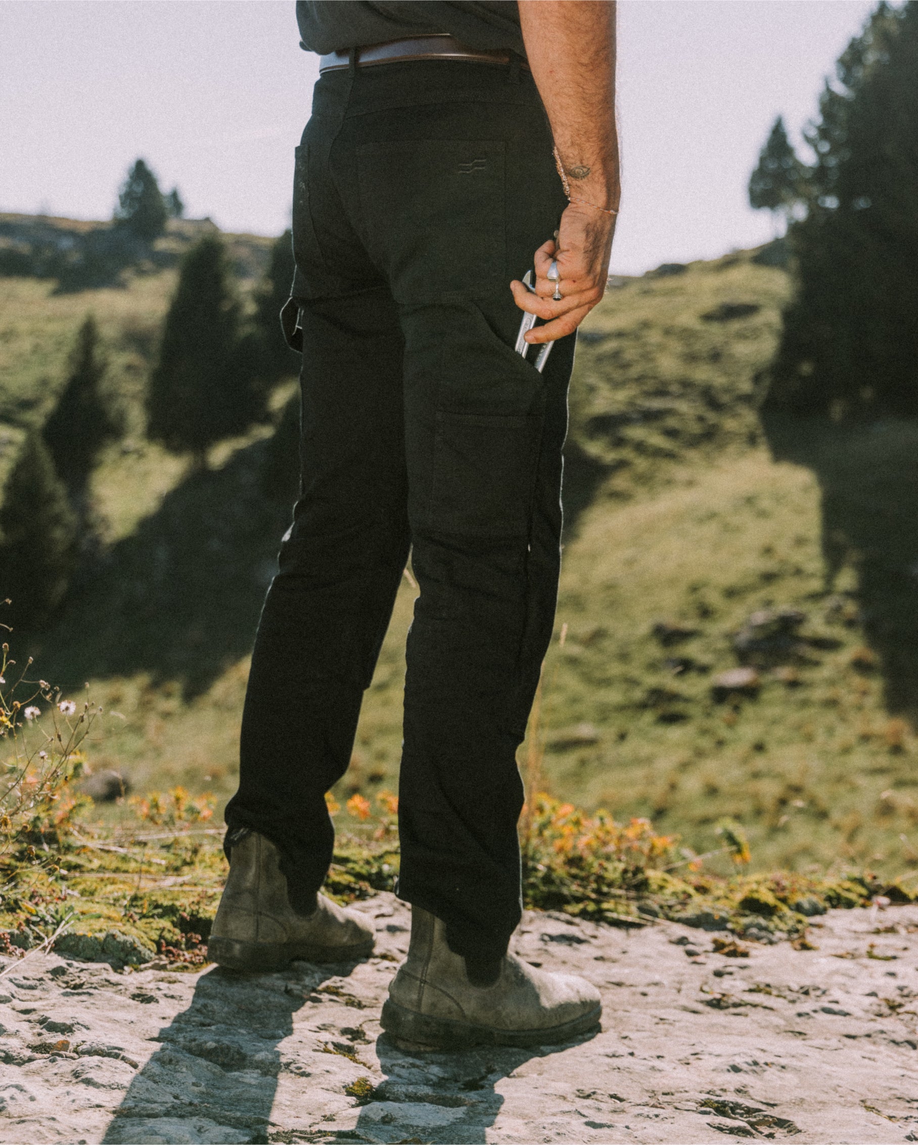 [PERSTEP]24FW★韓国人気★DEFT DYEING CARPENTER PANTS DOUBLE KNEE CARPENTER PANTS [CREAM] - dischordsound | 60